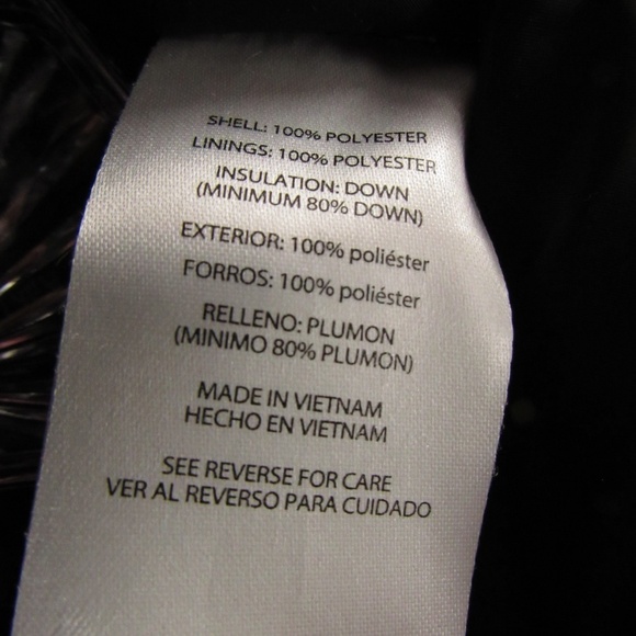 Eddie Bauer Black Zip Front Down Puffer Jacket Men's M - Picture 8 of 14